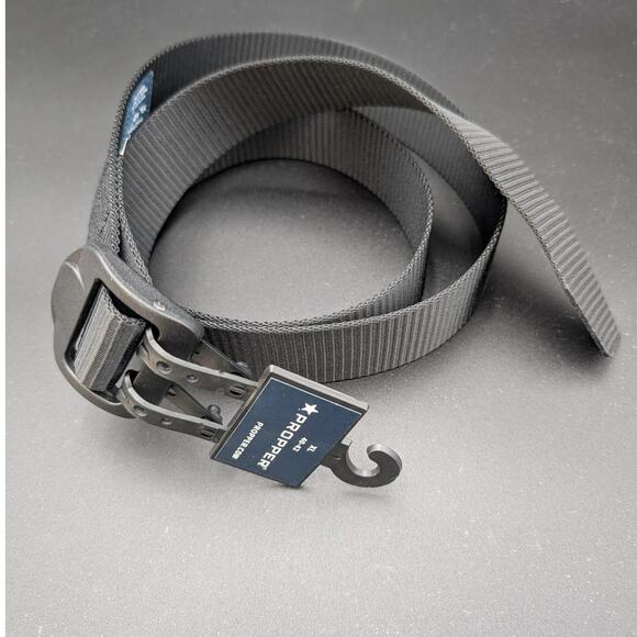 Propper Tactical Belt Mens XL 40-42 Black Nylon Webbing Outdoor F5603 Duty Gear - Picture 2 of 7